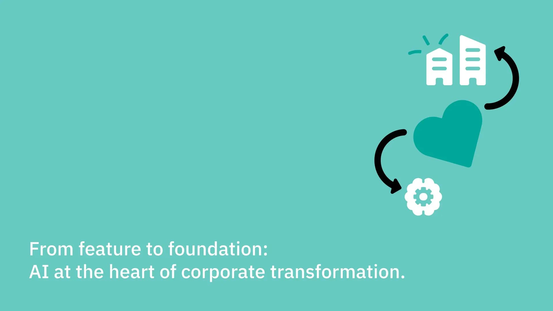 From feature to foundation: AI at the heart of corporate transformation.