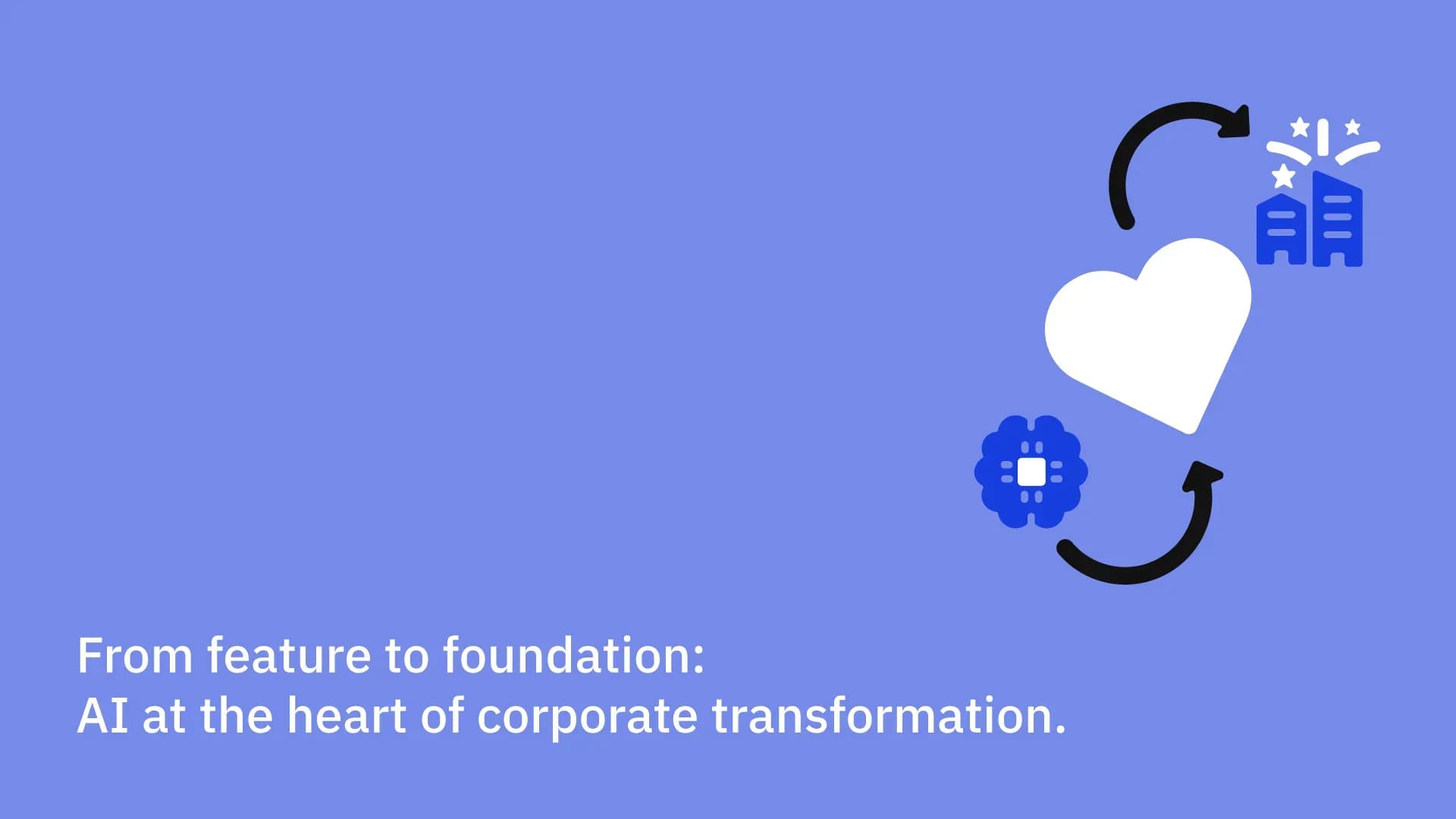 From feature to foundation: AI at the heart of corporate transformation.