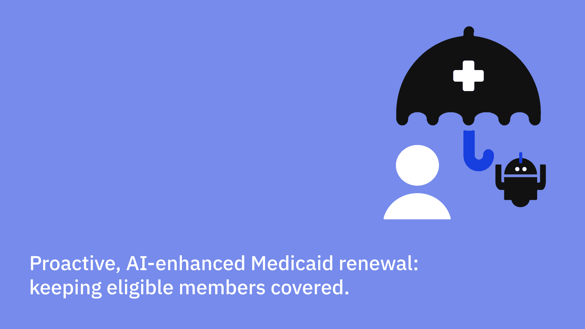 Proactive, AI-enhanced Medicaid renewal: keeping eligible members covered.