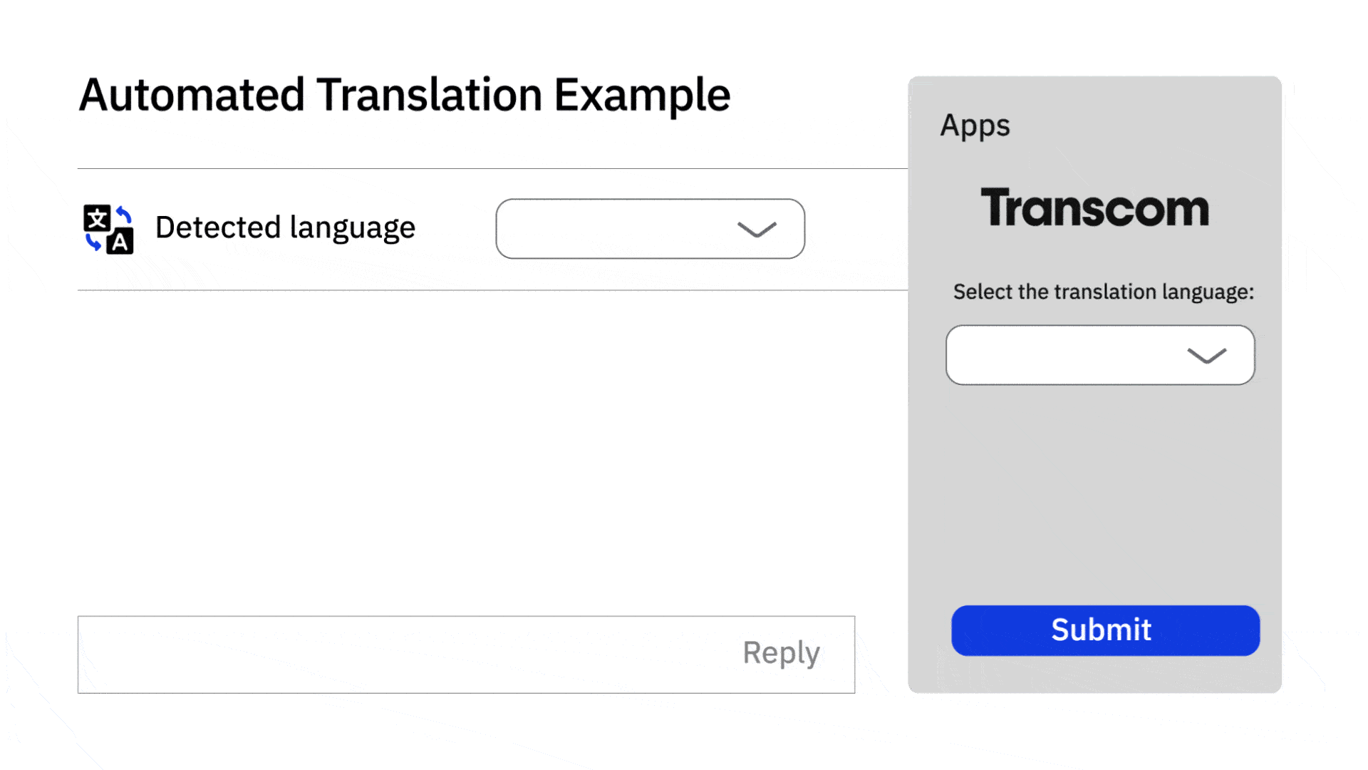 Easily translate messages in up to 99 languages.